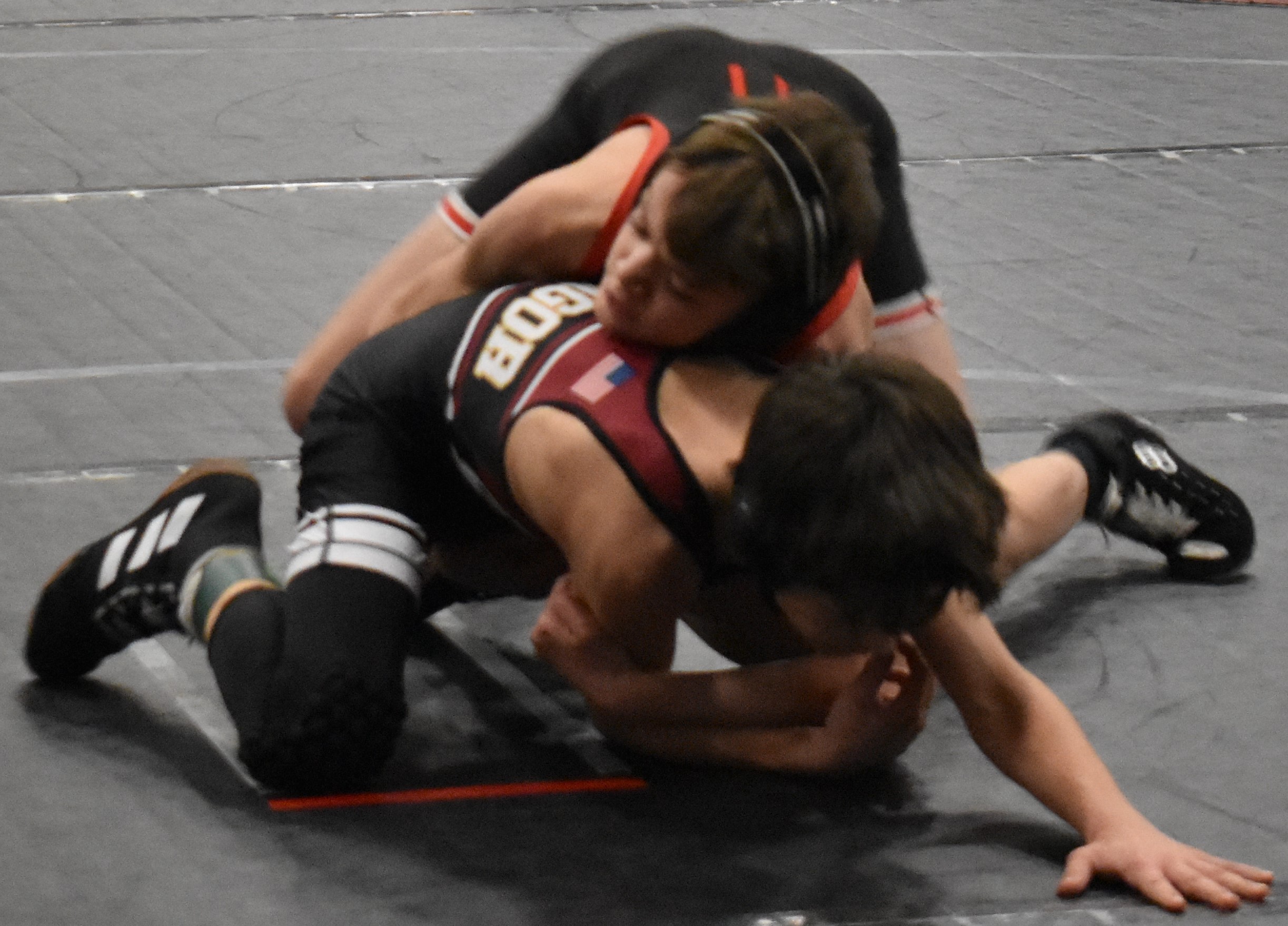 Wrestling action